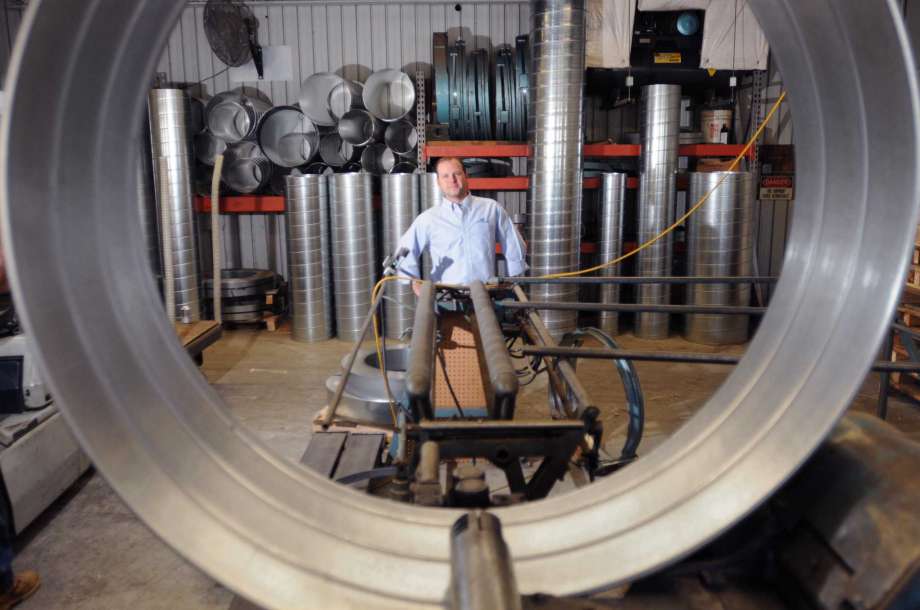 Jamison Scott, executive director of the New Haven Manufacturers Association, says tariffs are, “certainly not good for our manufacturers.” Photo: Brad Horrigan / New Haven Register