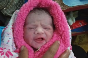 The baby arrived on March 30, and the Migrant Workers' Centre said that both mother and child are healthy and fine.