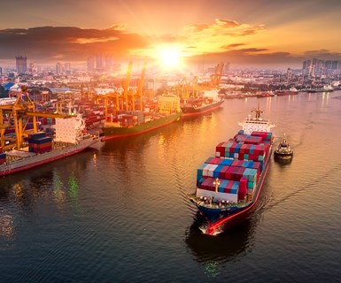 cargo ship for overseas manufacturing