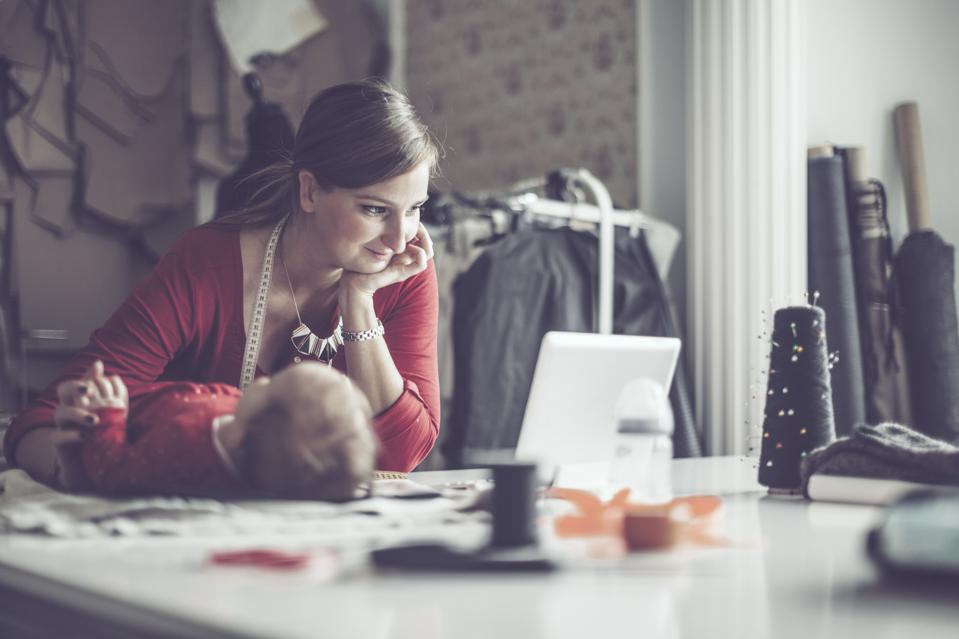 fashion designer working from home
