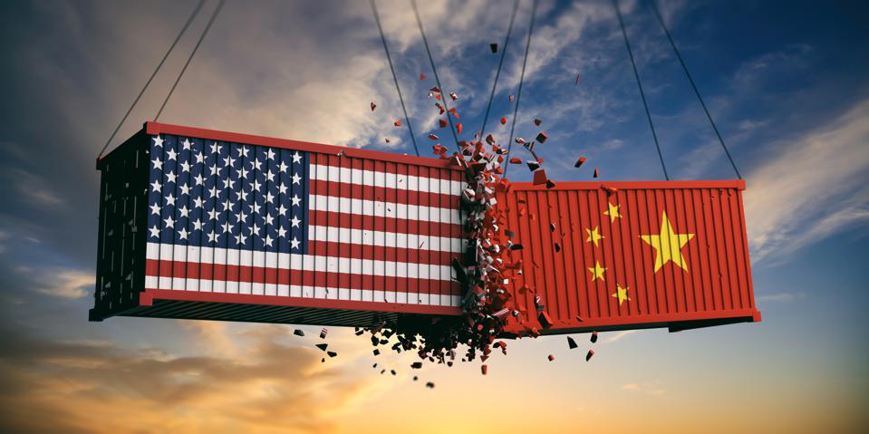Competition between the US and China.