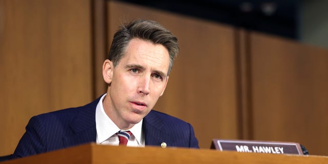 Sen. Josh Hawley, R-Mo., questions Peiter "Mudge" Zatko, former head of security at Twitter, during a Senate Judiciary Committee hearing on data security at Twitter, on Capitol Hill, Sept. 13, 2022, in Washington, D.C.
